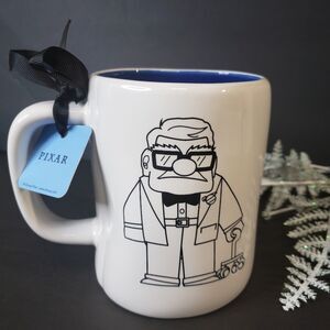 NEW Rae Dunn Pixar Animation Collectible UP Carl Fredricksen Double Sided Mug